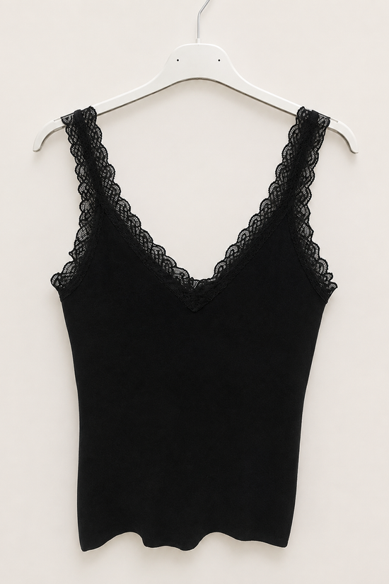 CAMISETA PUNTO PUNTILLA CLEO