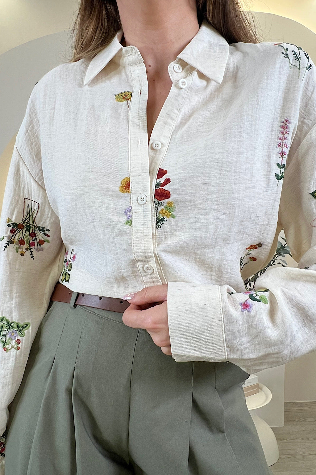 CAMISA BORDADOS BOTANIC
