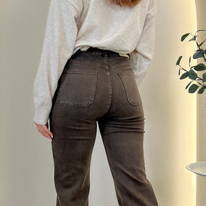 PANTALON WIDE LEG CAFE