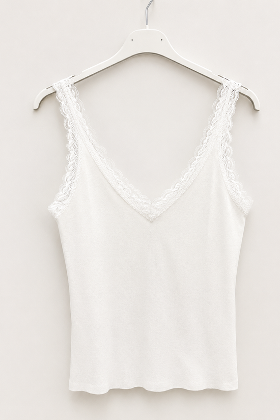 CAMISETA PUNTO PUNTILLA CLEO