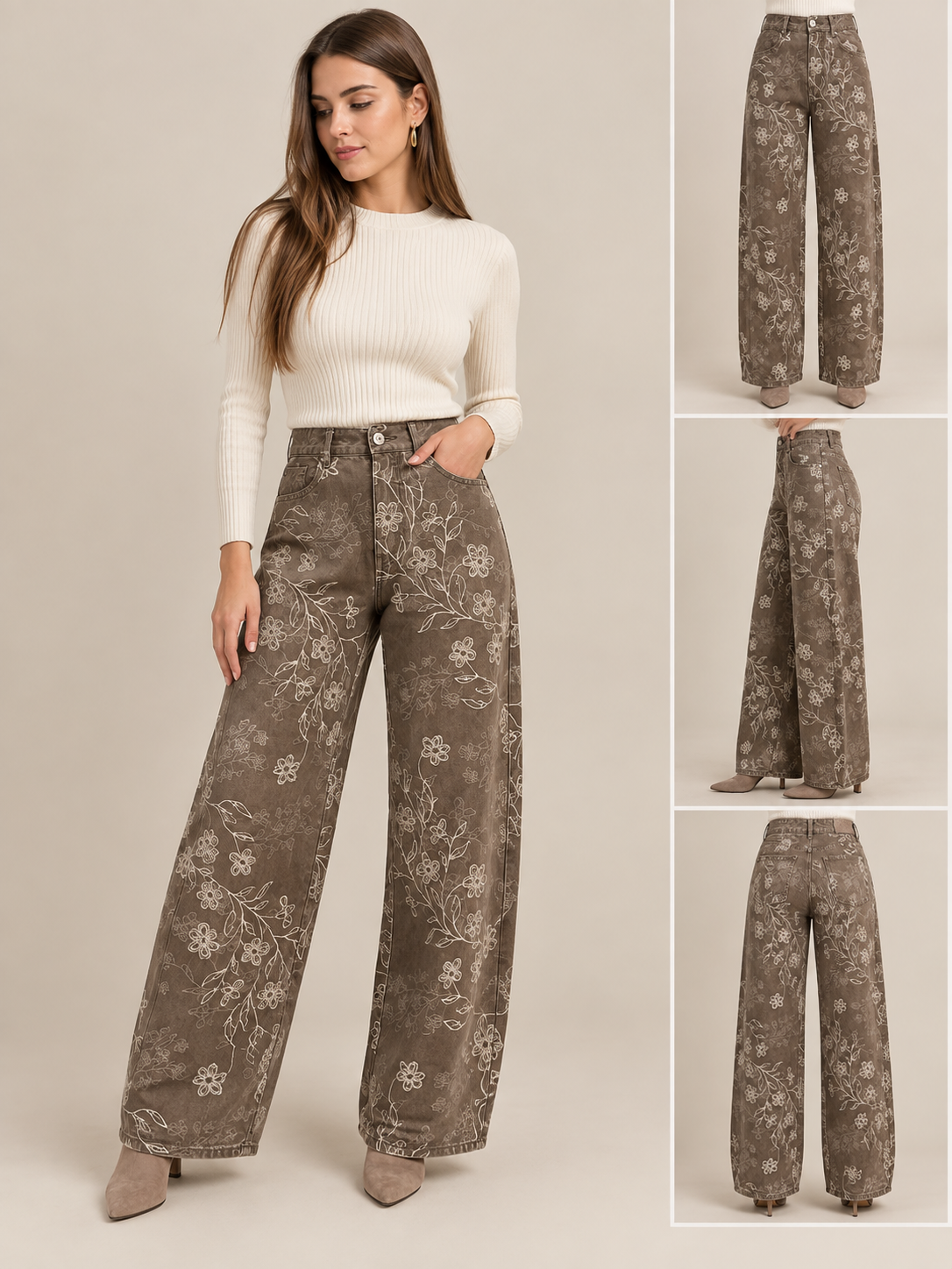 PANTALON VAQUERO FLOWER