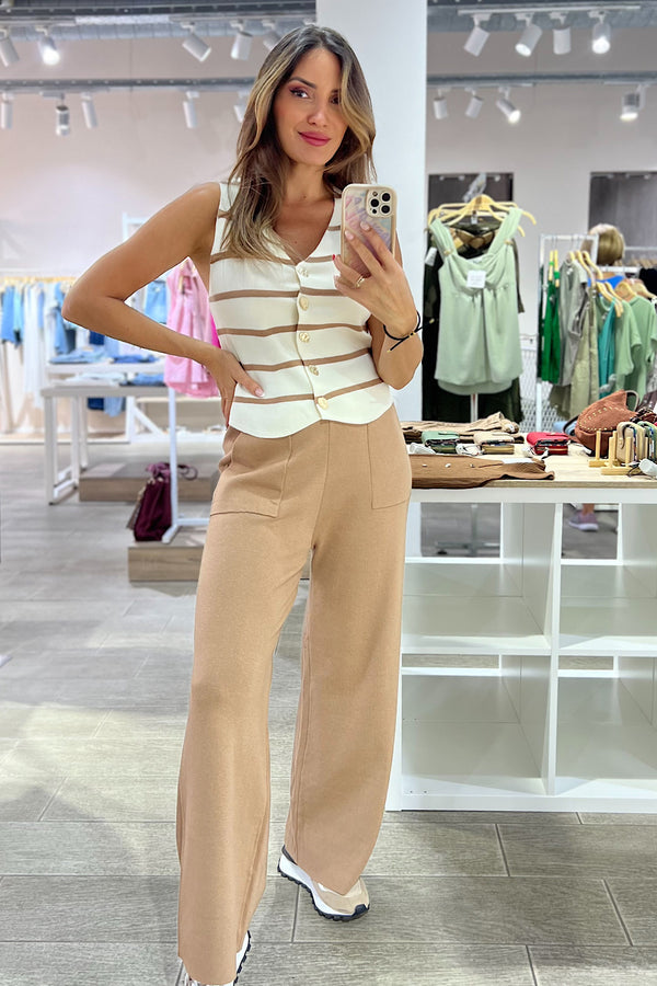 CONJUNTO CHALECO RAYAS