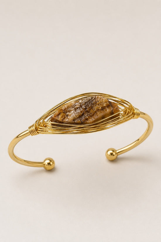 PULSERA RIGIDA PIEDRA NATURAL