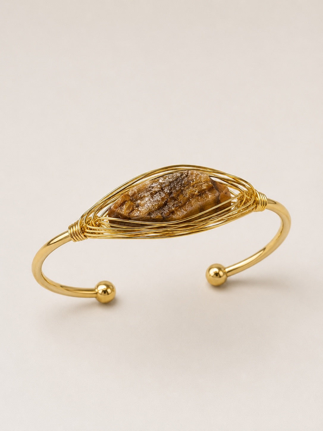 PULSERA RIGIDA PIEDRA NATURAL