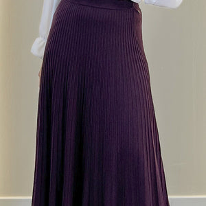 FALDA LARGA PLISADA PUNTO