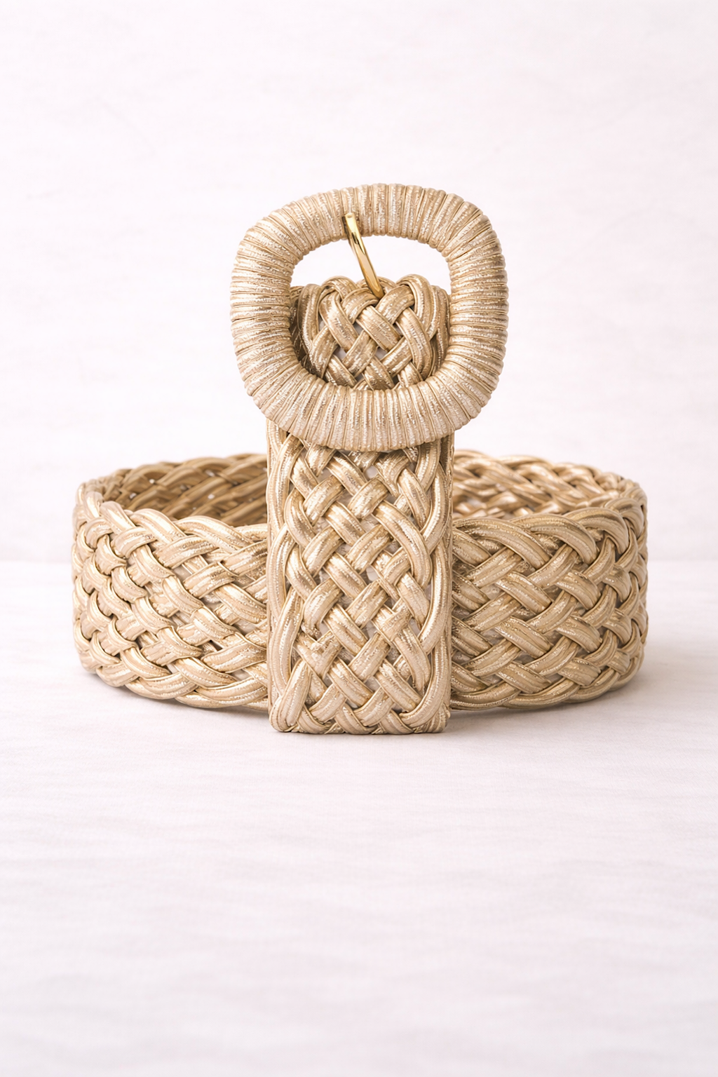 CEINTURE TRESSÉE SATINÉE