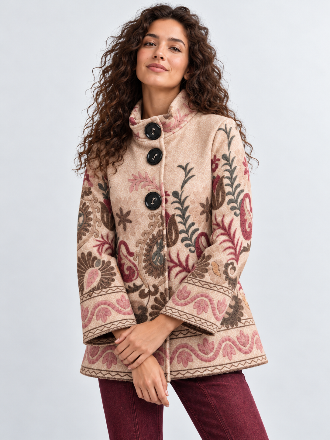 ABRIGO PAISLEY BOHEMIO