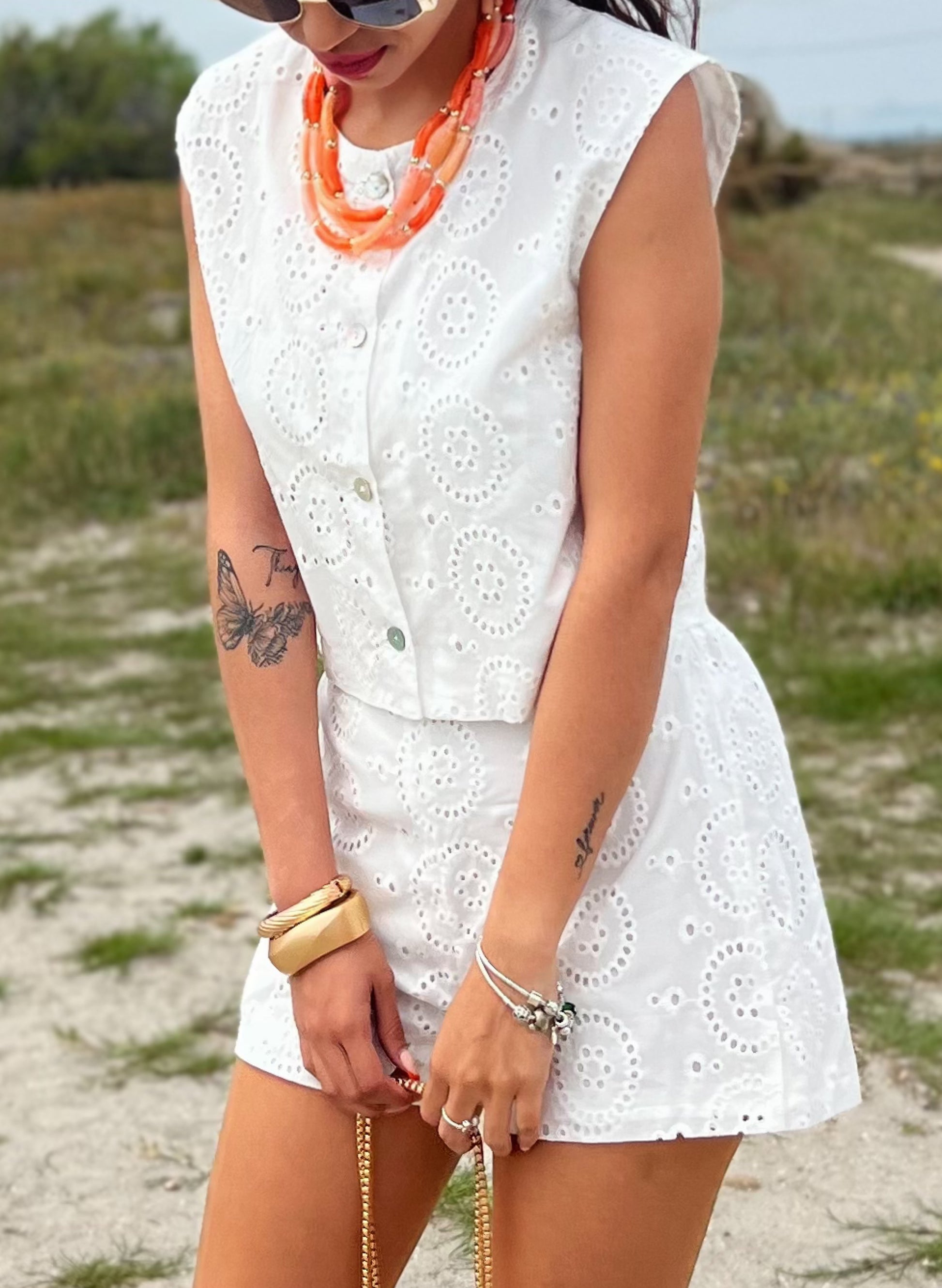 SHORT ENCAJE ALBA