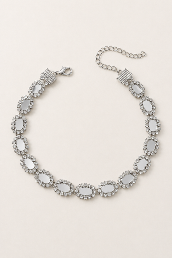 CHOKER PLATA ESCARLET