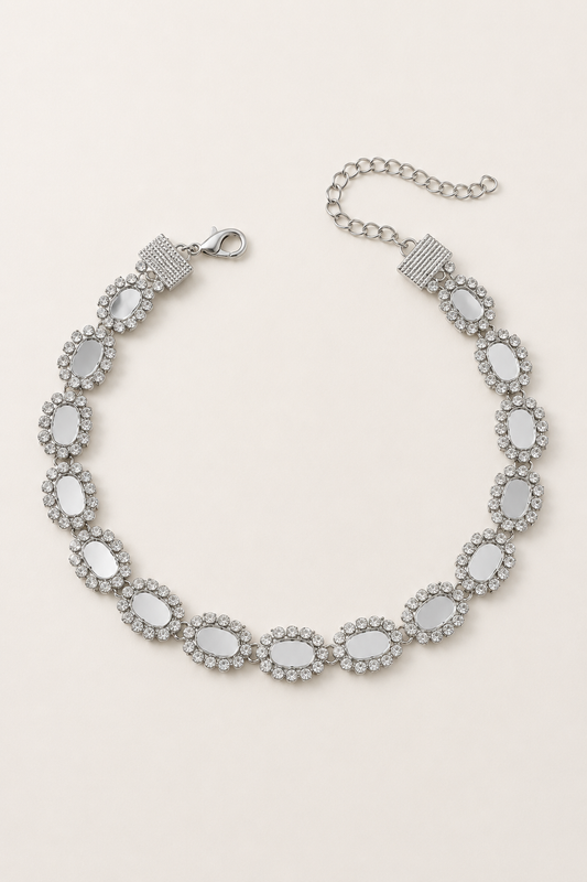 CHOKER PLATA ESCARLET