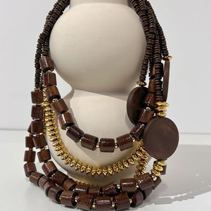 COLLAR EBANO DORADO