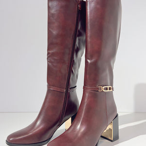 BOTA CAÑA ALTA BURDEOS