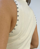 JERSEY CUELLO HALTER PERLAS