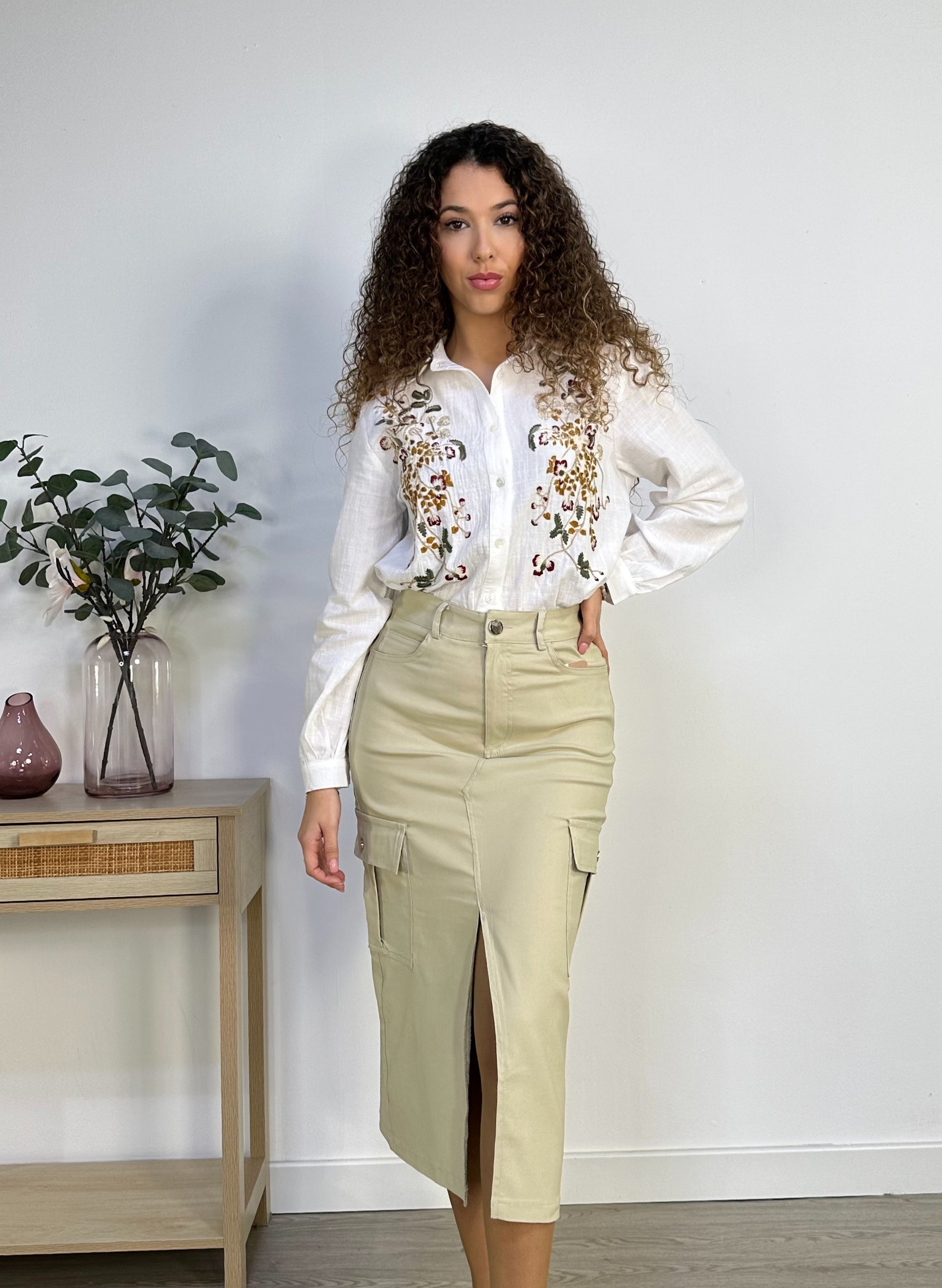 FALDA CARGO MIDI