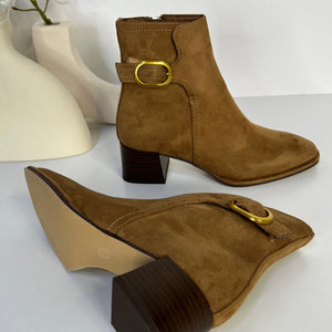 BOTIN ANTELINA CAMEL HEBILLA