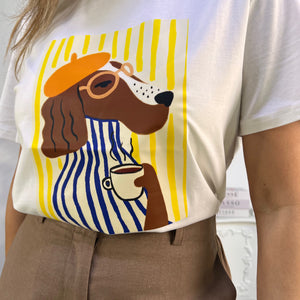 CAMISETA MANGA CORTA PERRO BOINA