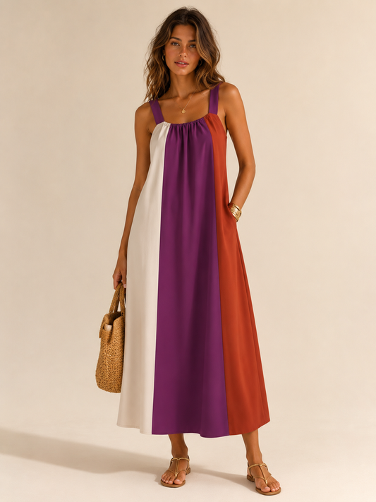 VESTIDO TRICOLOR ANGELA