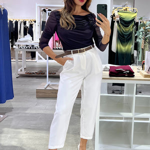 BLUSA DRAPEADA ROSETTE