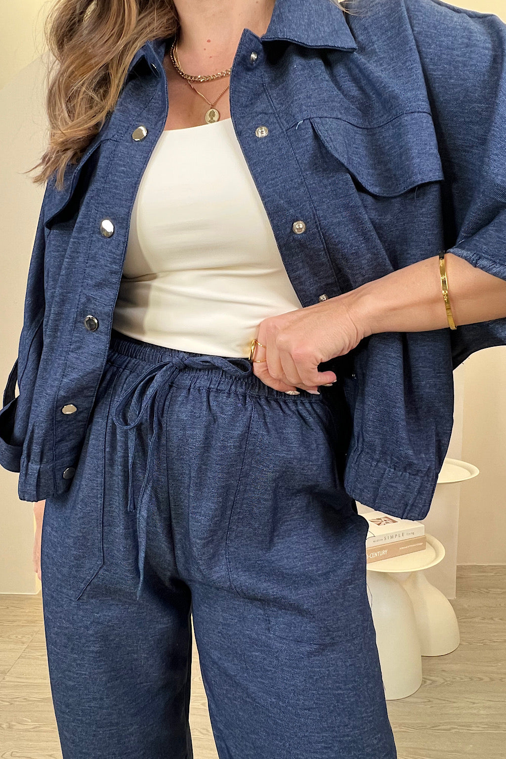 CONJUNTO BOMBER JEANS