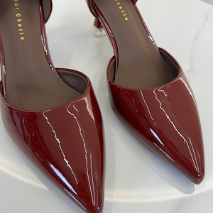 ZAPATO TACON SALON CHAROL GRANATE