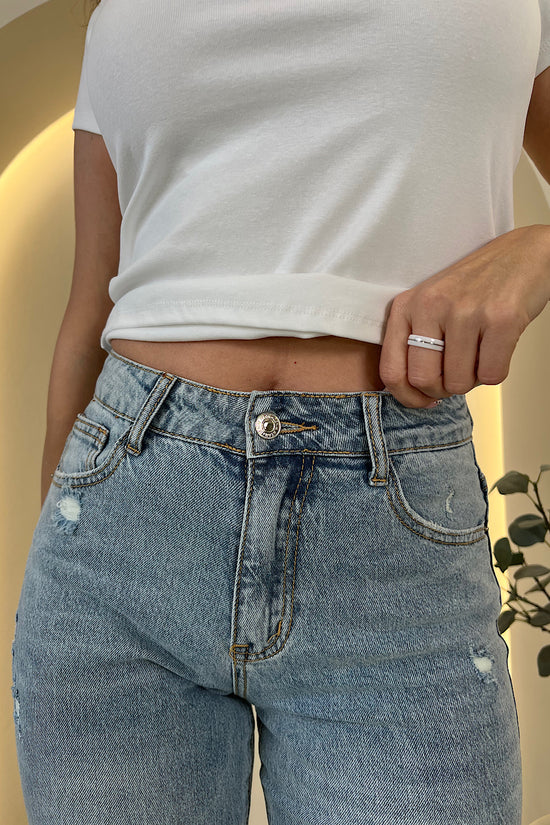 JEANS STERNEN-TASCHE MIT KRISTALLEN