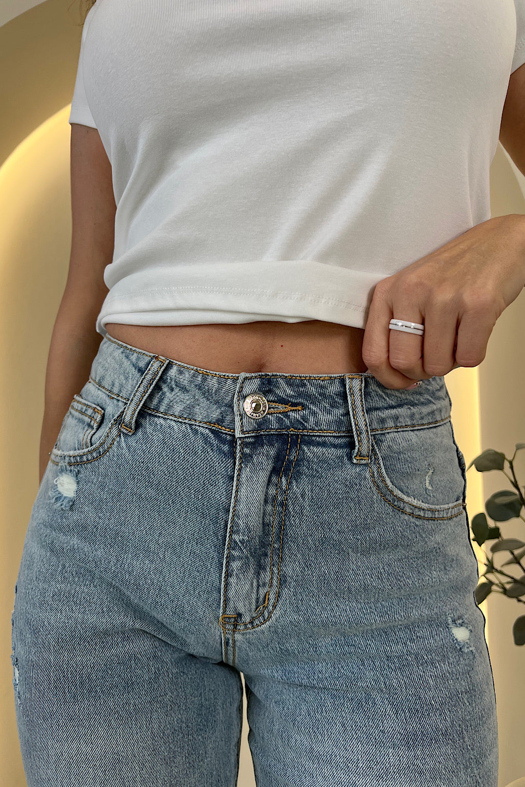 JEANS STERNEN-TASCHE MIT KRISTALLEN