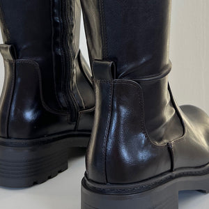 BOTA ALTA PLANA MARRON MELISA