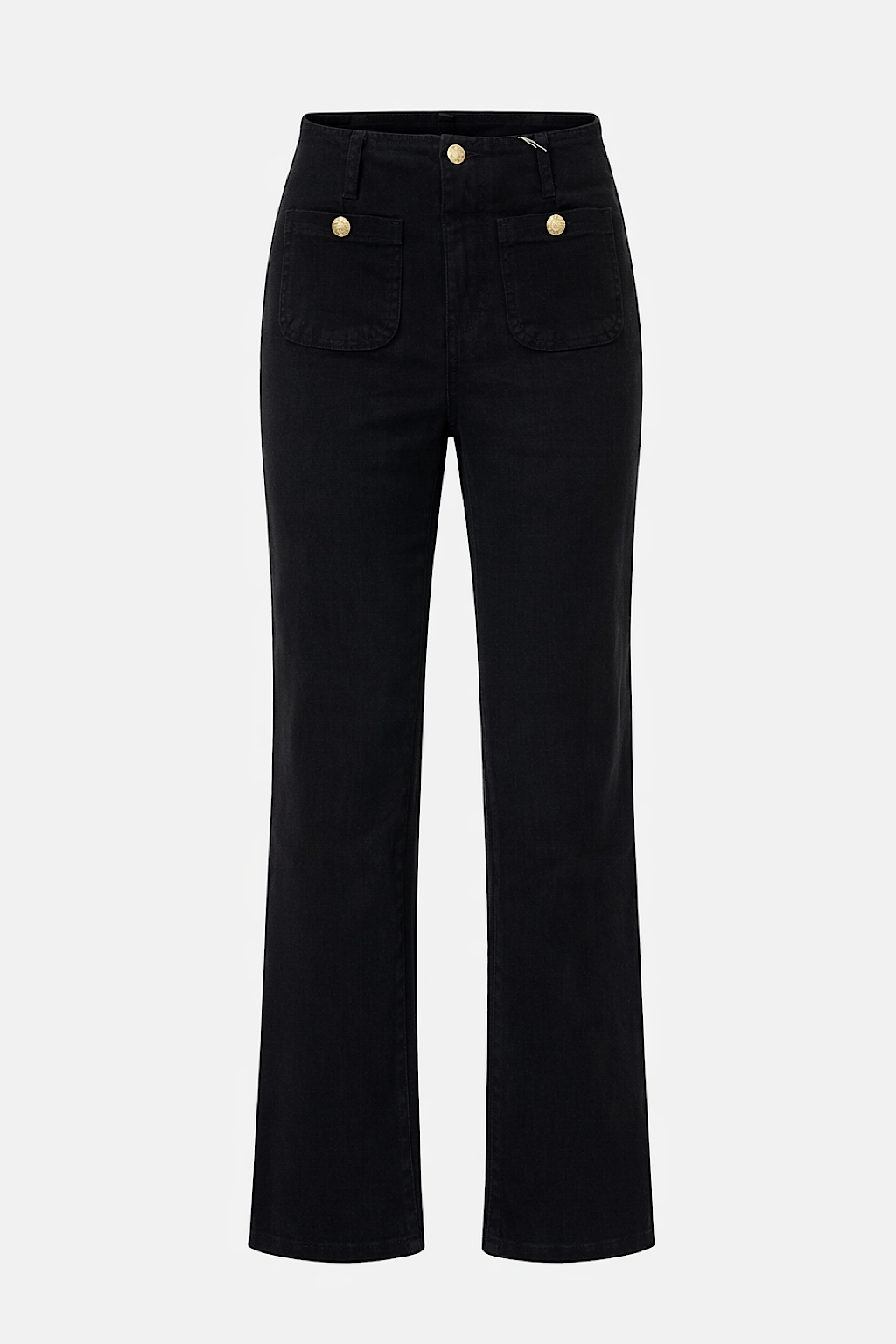 SCHWARZE JEANS MIT VORDERTASCHEN
