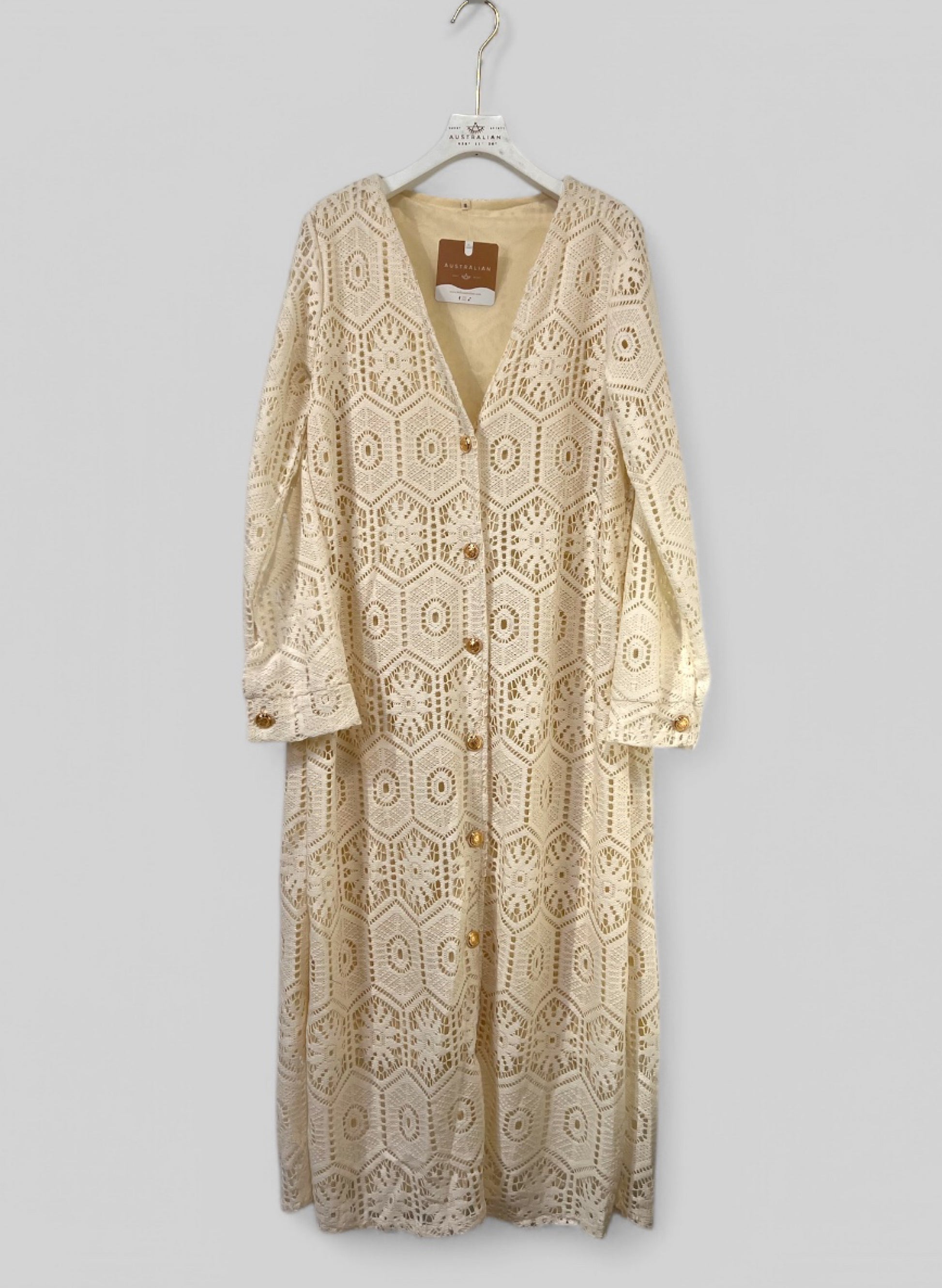 VESTIDO CARDIGAN CROCHET