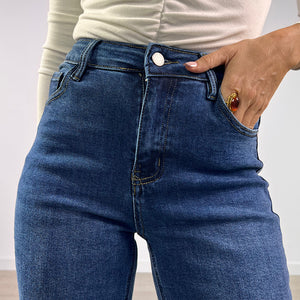 PANTALON VAQUERO WIDE LEG FLOR