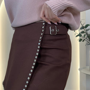 FALDA PANTALON DETALLE CRISTALES