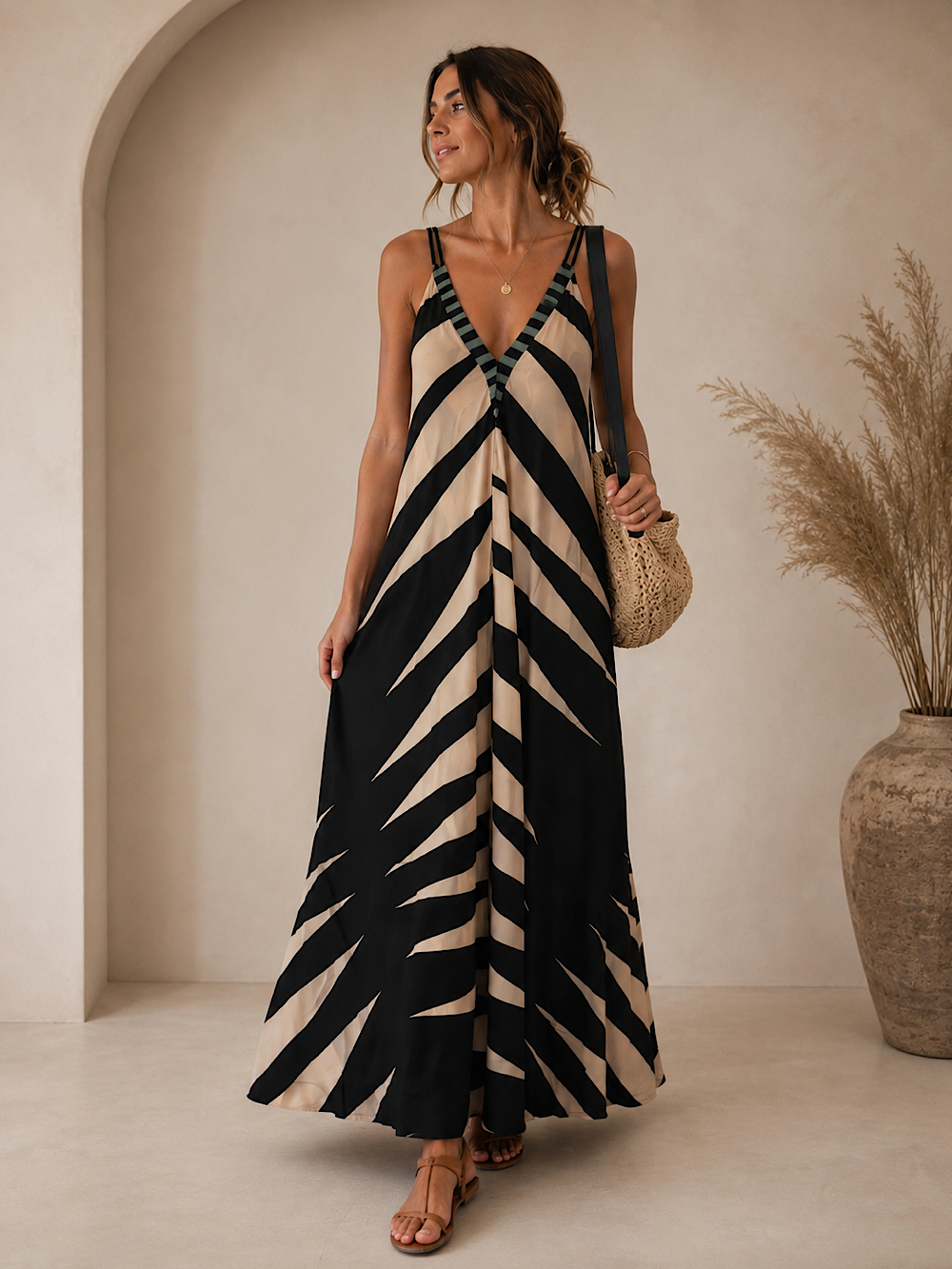 VESTIDO FLUIDO SEDA VALERIA
