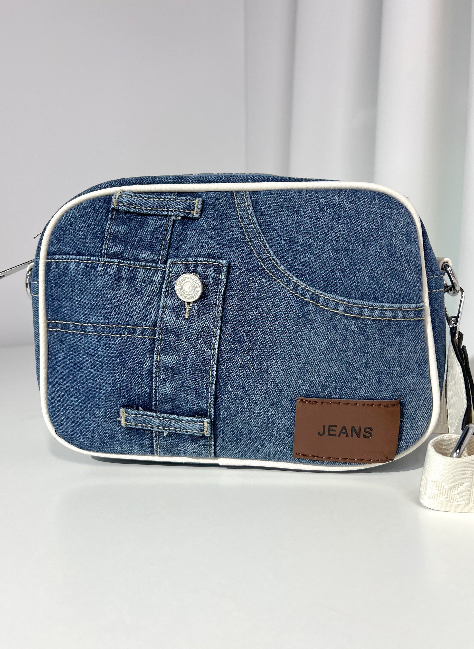 BOLSO BANDOLERA DENIM POCKET