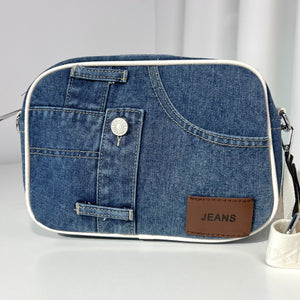 BOLSO BANDOLERA DENIM POCKET