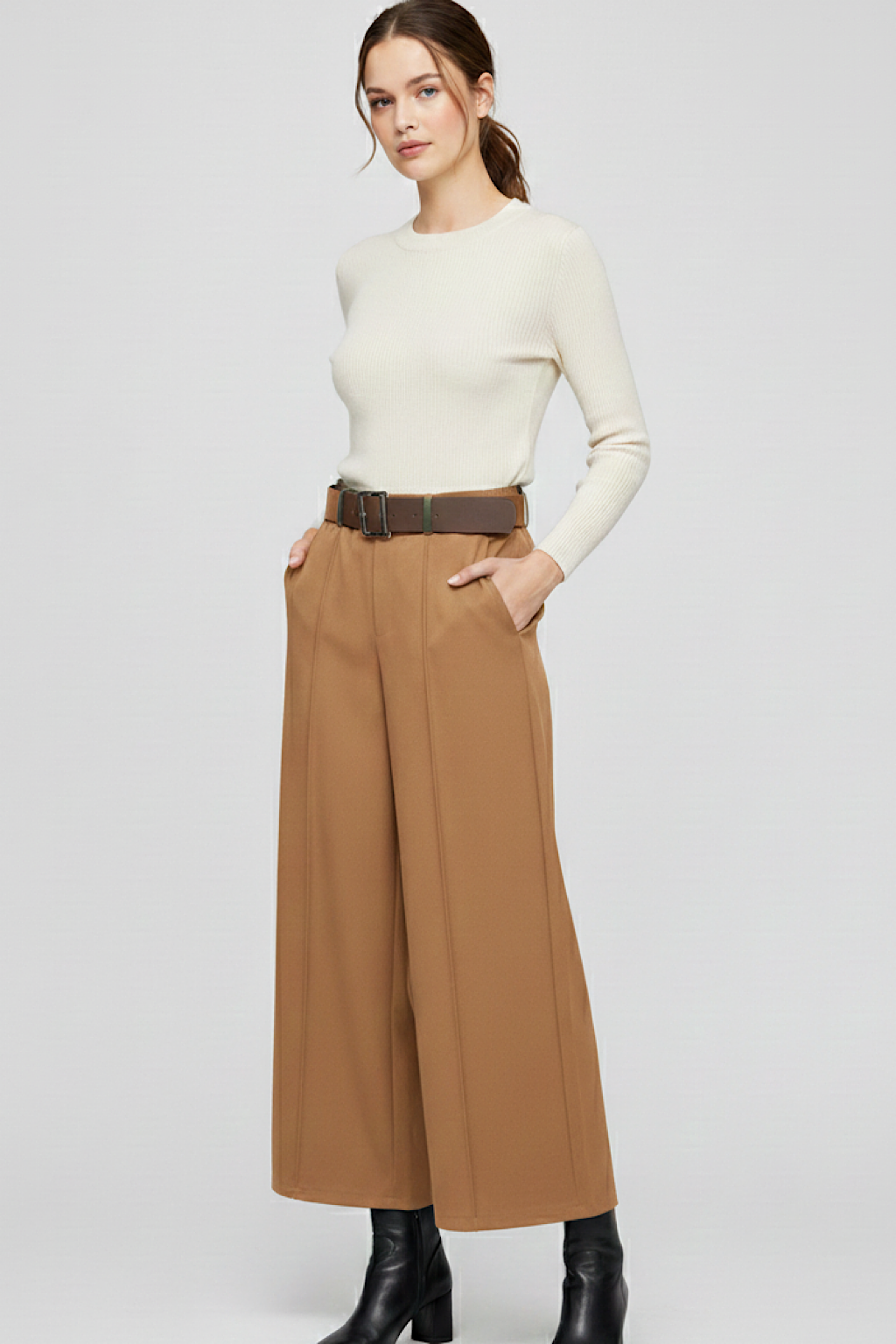 PANTALON LARGO CINTURÓN LORENA