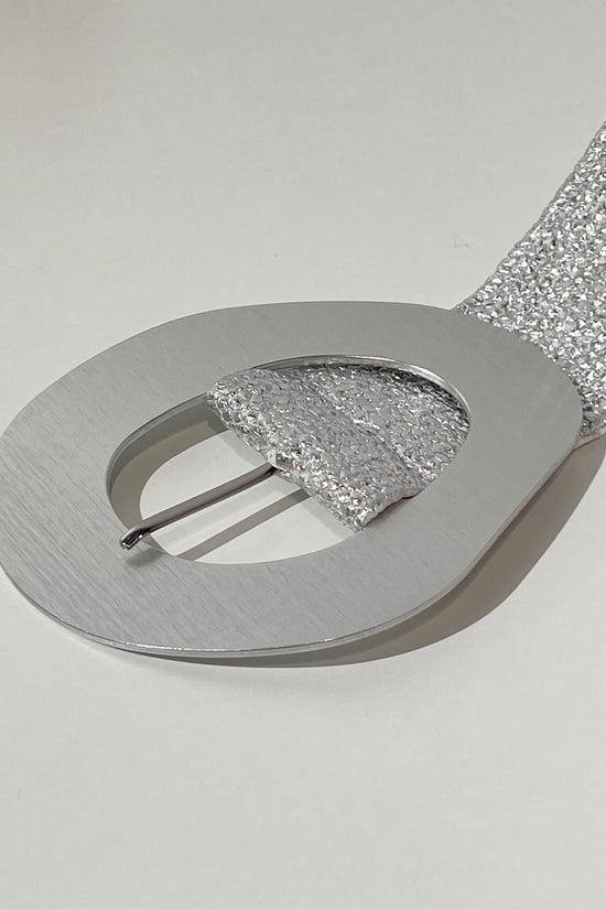 CINTURÓN RAFIA MINIMAL OVAL