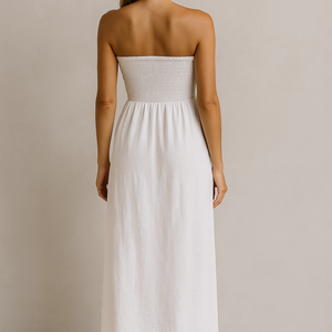 VESTIDO PALABRA DE HONOR OCEAN RUFFLE