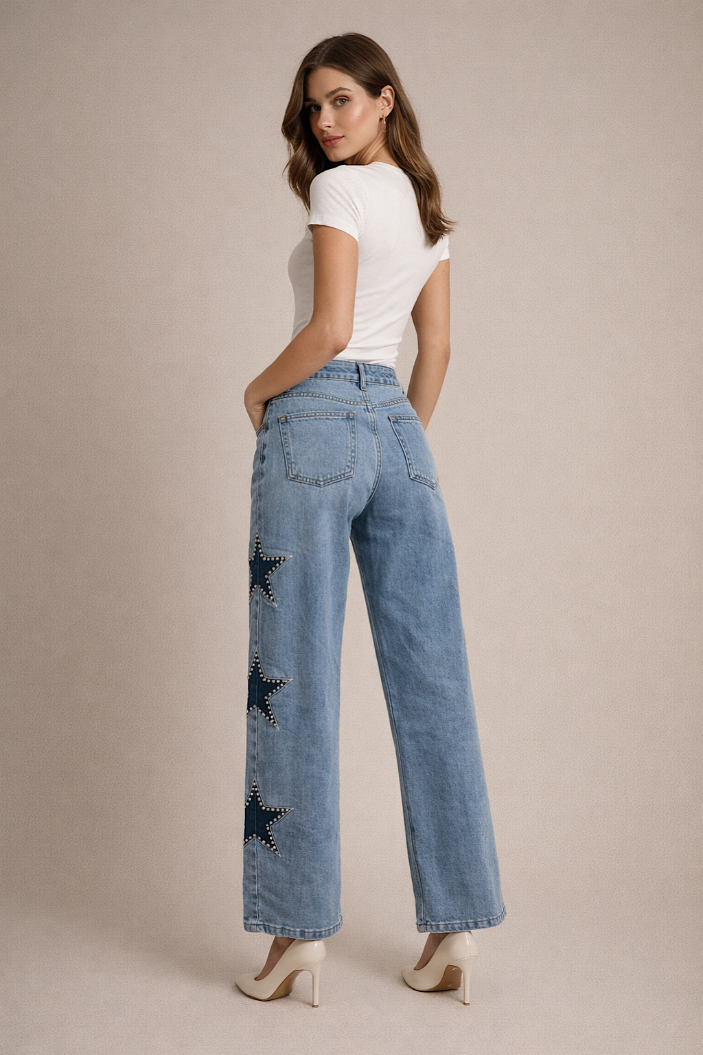 PANTALON VAQUERO TACHUELAS STAR