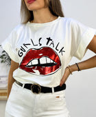 CAMISETA LABIOS ROJOS