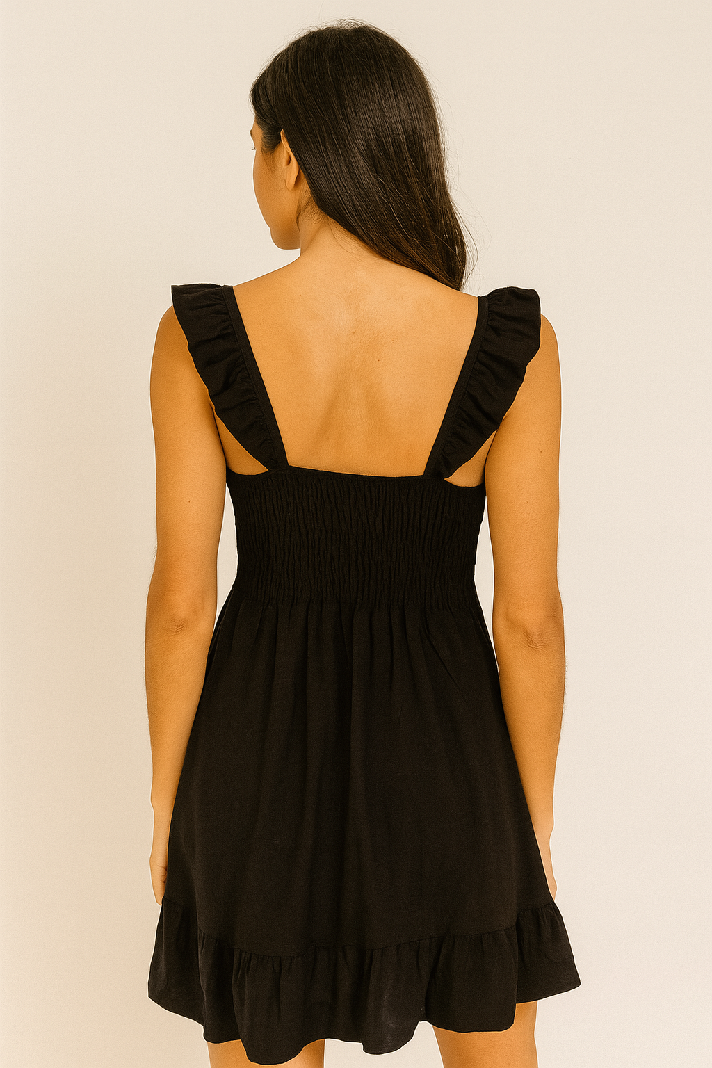 VESTIDO CORTO VOLANTES CRETA