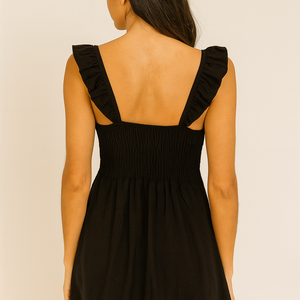 VESTIDO CORTO VOLANTES CRETA