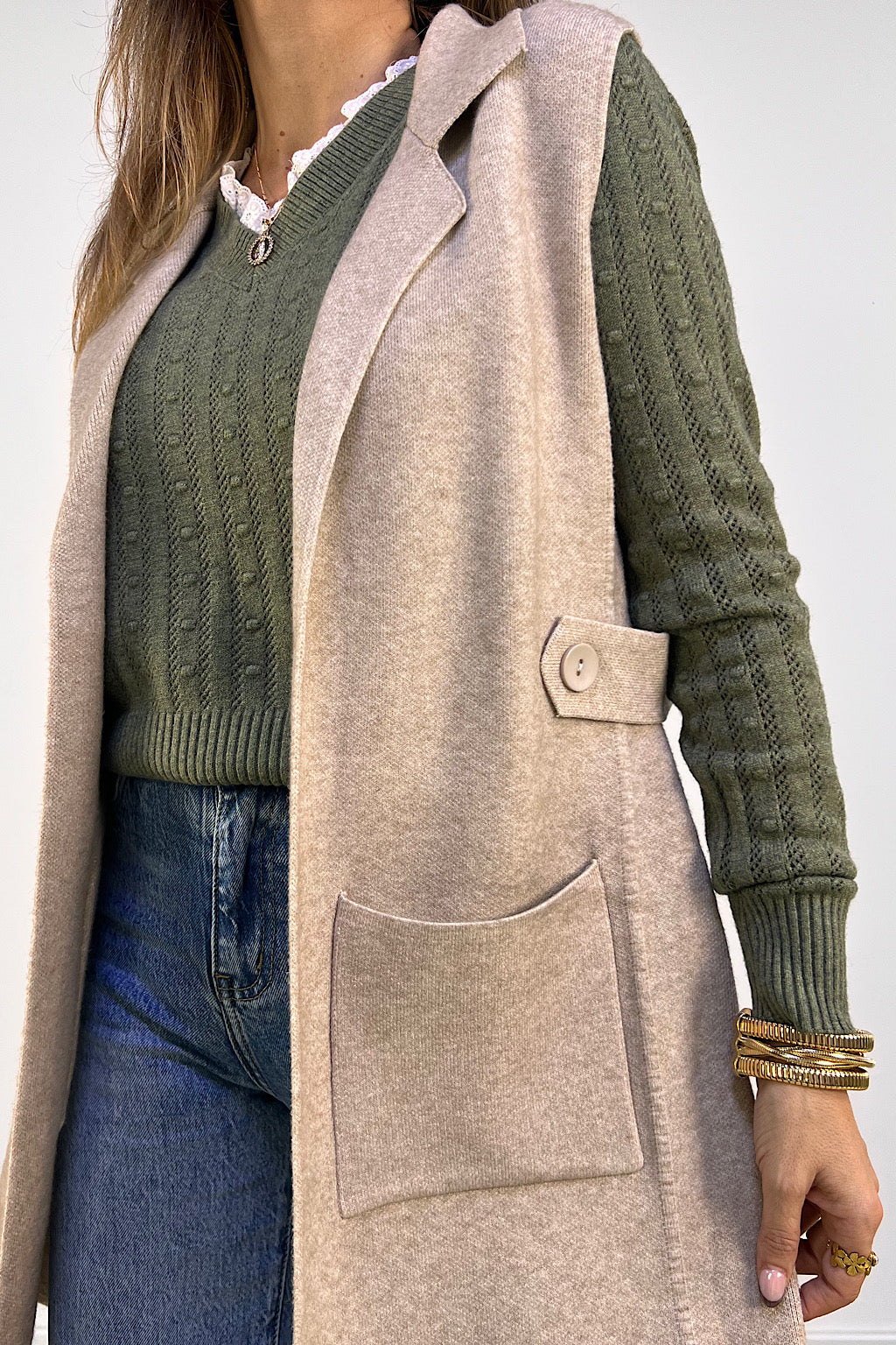 CHALECO CLASIC AMARANTA