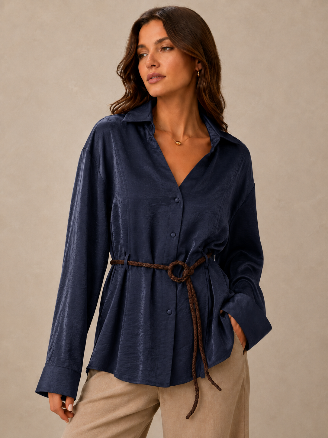 CAMISA CON CINTURON SAMIRA