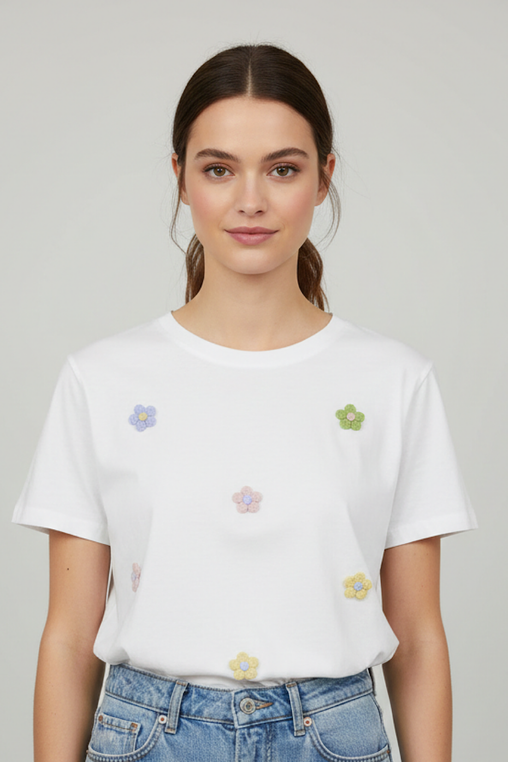 CAMISETA MANGA CORTA FLOR PRETTY