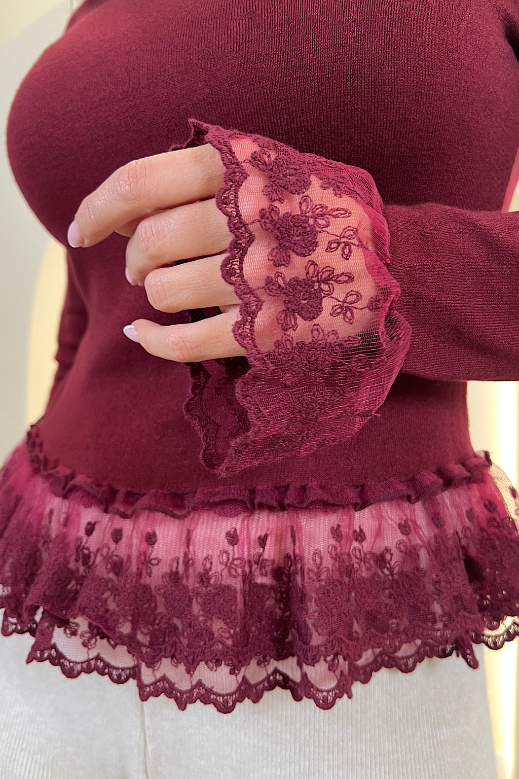 CAMISETA ENCAJE BORDADO SELMA