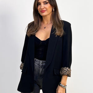 BLAZER LEOPARDO BLACK