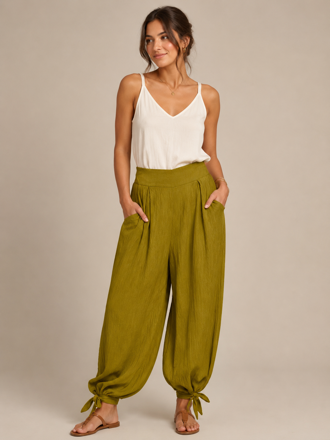 PANTALON BOMBACHO BAMBULA LAZOS BAJO