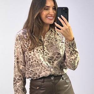 FALDA PANTALON POLIPIEL TABLAS