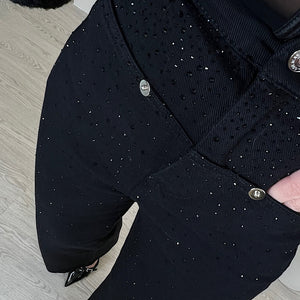 PANTALON CRISTALES BLACK