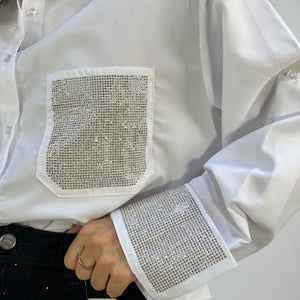 CAMISA STRASS BOLSILLO